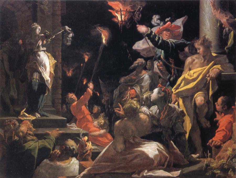 Fudith Showing the people the head of Holofernes